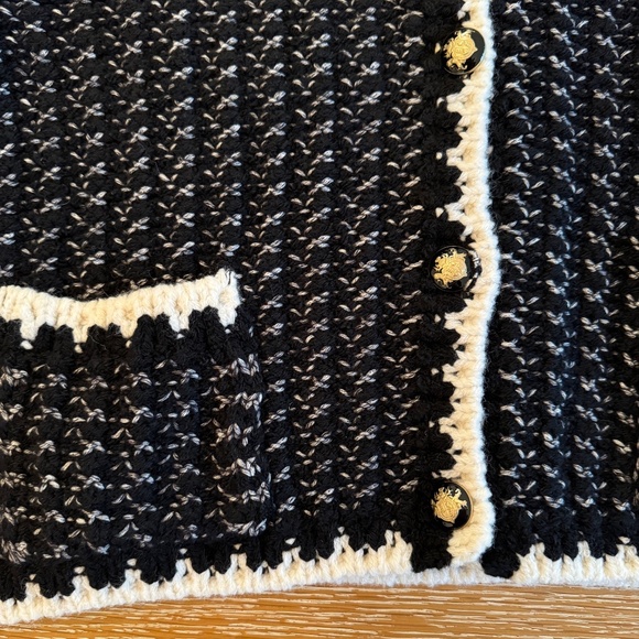 ba&sh NEW NWT Bill Cardigan in Noir, Size 2 - Picture 3 of 3